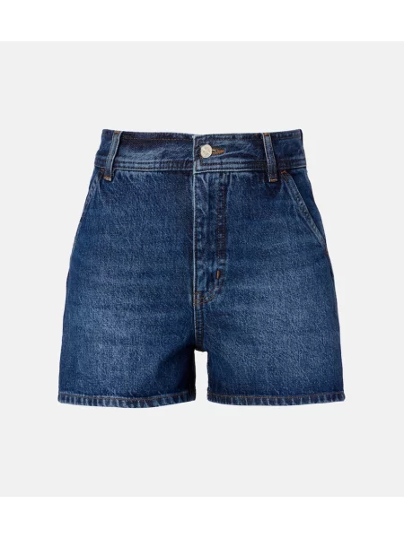 Szorty jeansowe Frame niebieskie