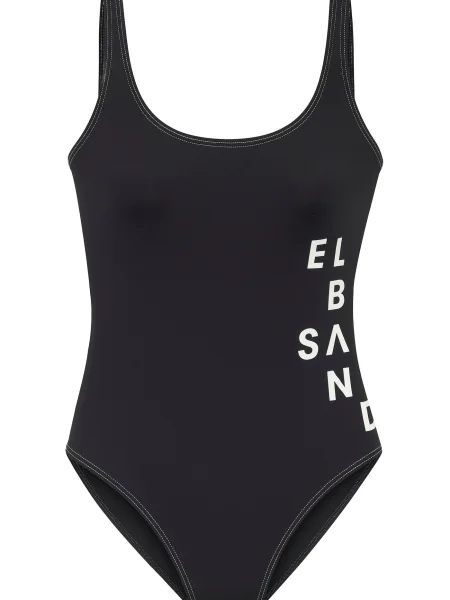 Elbsand Costum de baie întreg negru alb