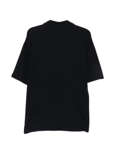 Πλεκτό polo Giorgio Armani μπλε