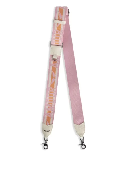 Geantă de mână Zadig&voltaire cu bretele cu autograf roz