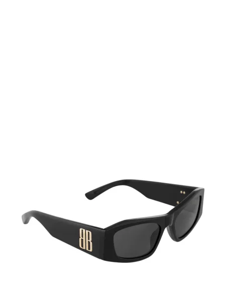Saulės akiniai Balenciaga Eyewear su autografu juoda