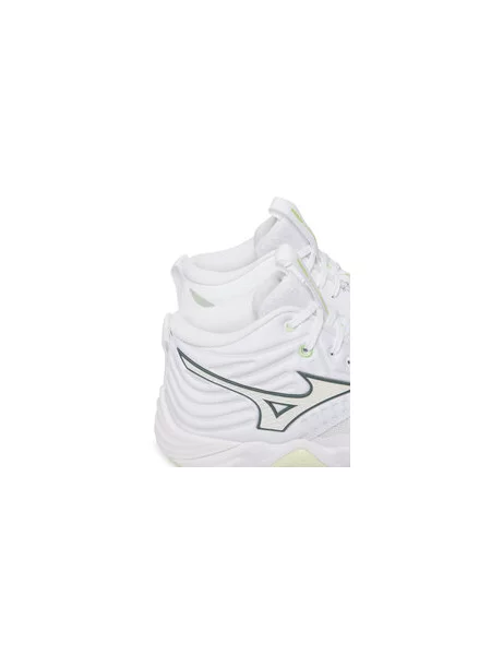 Batai uždaroms aikštelėms Mizuno Wave Momentum Elite Mid balta