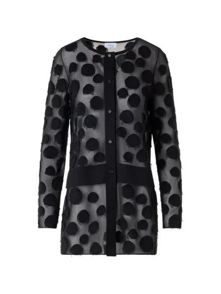 Cardigan Akris Punto cu buline negru