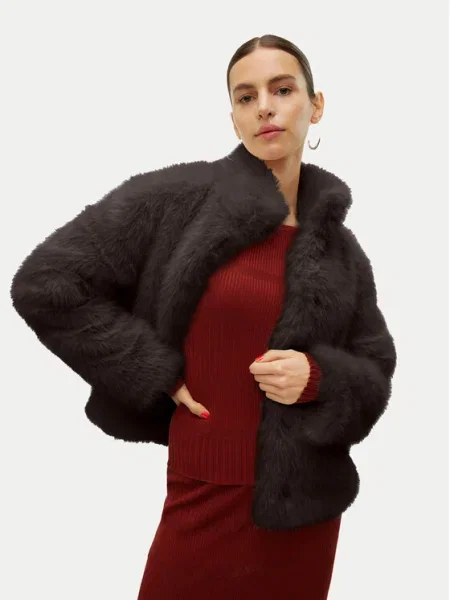 VERO MODA Zimná bunda VMMONROE čokoládová hnedá
