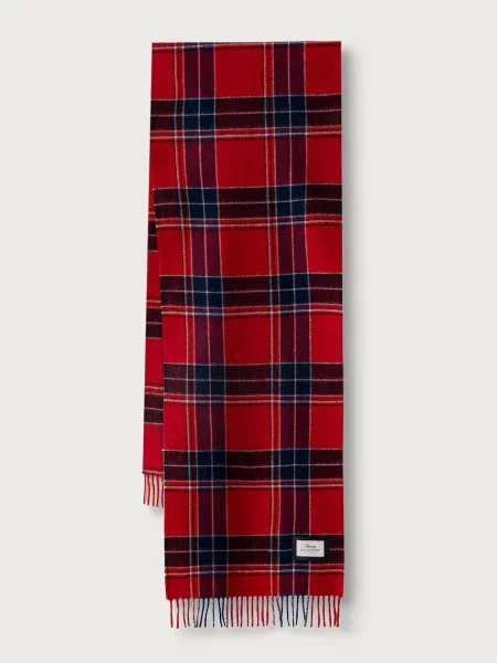 Tommy Hilfiger fular pentru bărbați din lână roșu