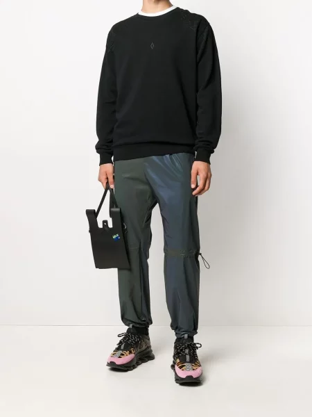 Su raišteliu kelnės Marcelo Burlon County Of Milan juoda
