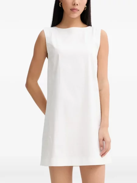 Rochie mini Blugirl fără mâneci din dantelă alb