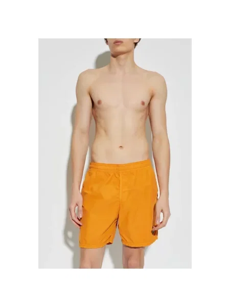 Kąpielówki Stone Island z kamieniami pomarańczowe