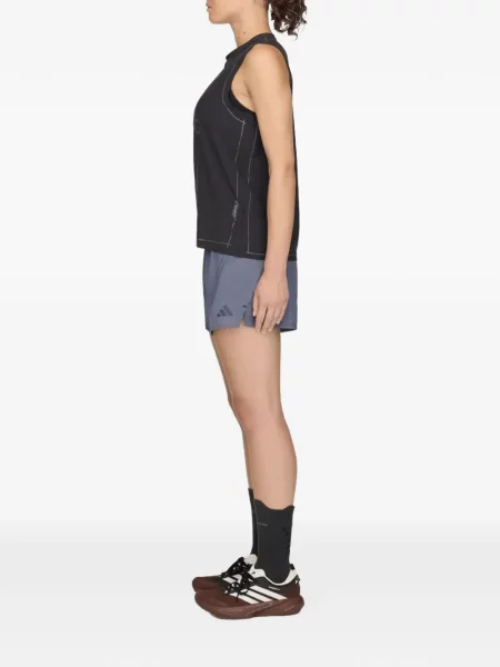 Top Adidas cu imagine alergare maro