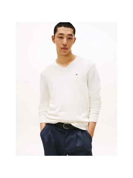 Tommy Hilfiger Pulover cu adaos de cașmir bej