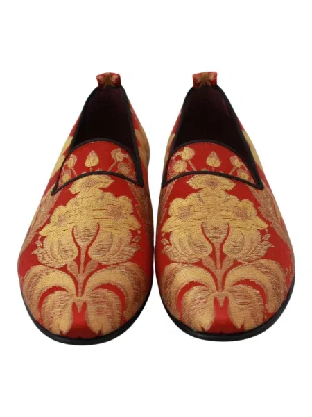 Półbuty Dolce And Gabbana skórzane różowe