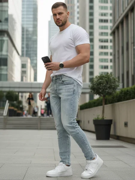 Pantaloni Dstreet albastru