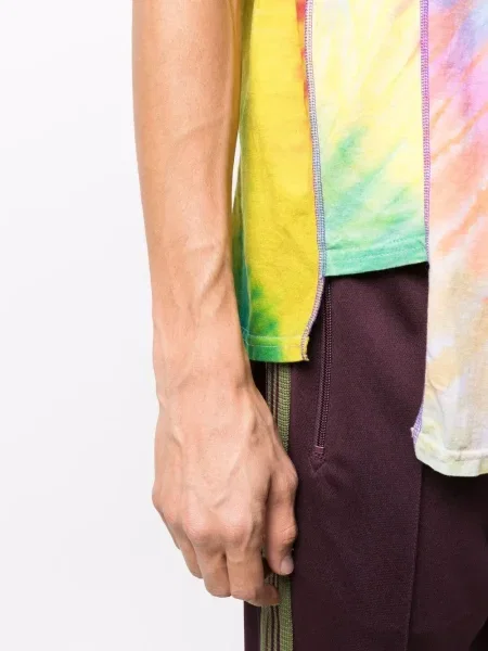 Tricou Needles cu imagine tie dye galben