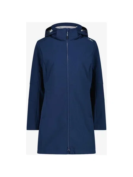 Długa kurtka CMP Zip Hood Softshell granatowa XXS niebieska