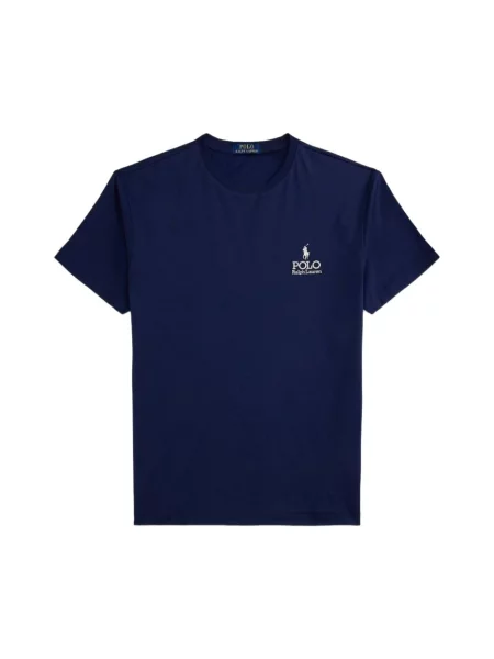 T-shirt o kroju relaxed fit z czystej bawełny z wyhaftowanym logo Polo Ralph Lauren granatowa