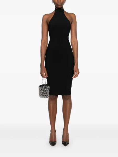 Rochie midi Maison Close până la genunchi de costum negru