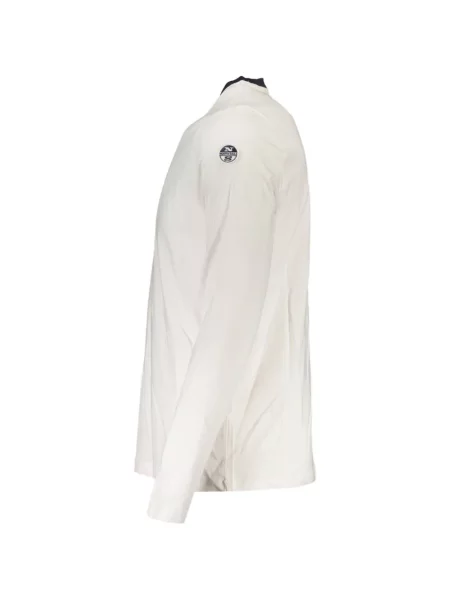 Lung tricou North Sails cu decolteu rotund alb