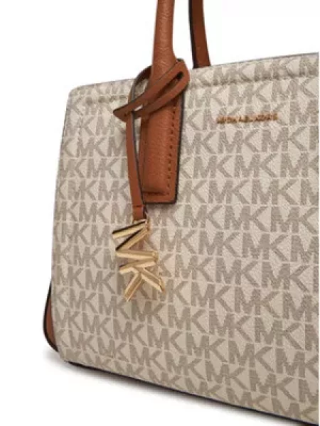 MICHAEL Michael Kors Kabelka koňaková / offwhite béžová