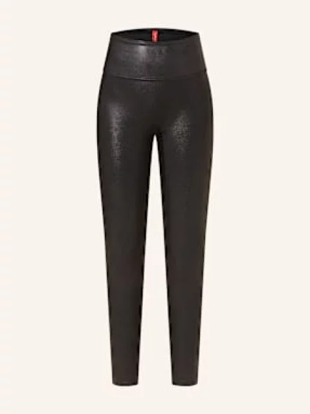 Spanx Legginsy Modelujące Faux Leather Leggings Z Imitacji Skóry schwarz czarne