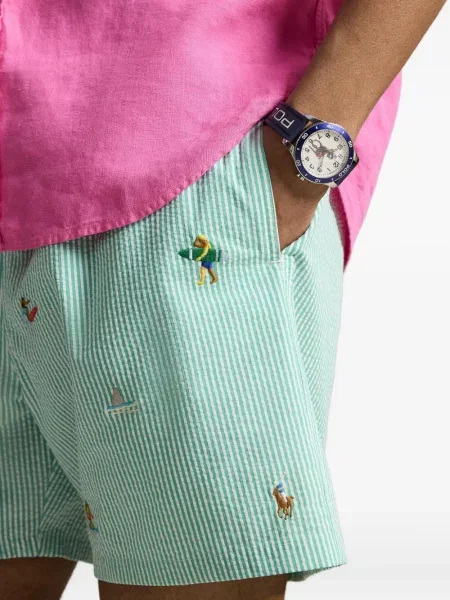 Кожени чорапи Polo Ralph Lauren с отворена пета с пейсли десен бяло