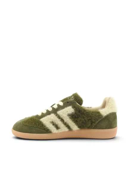 Sneakersy Back70 skórzane zielone