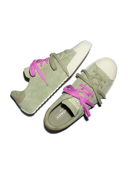 Converse velúr teniszcipő Chuck Taylor Lo zöld