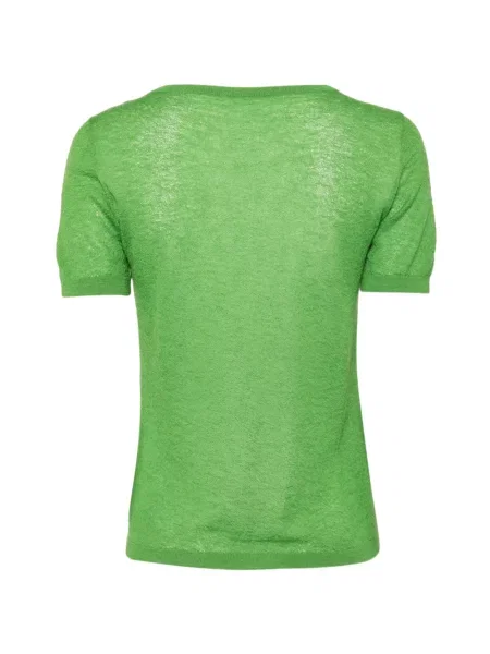 Top Less tricotate verde