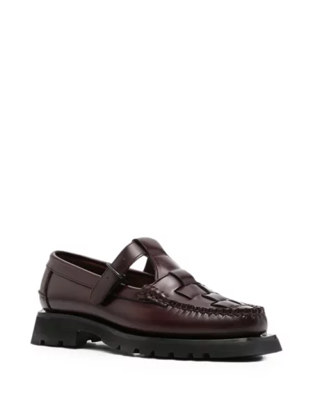 Pantofi loafer Hereu cu cataramă maro