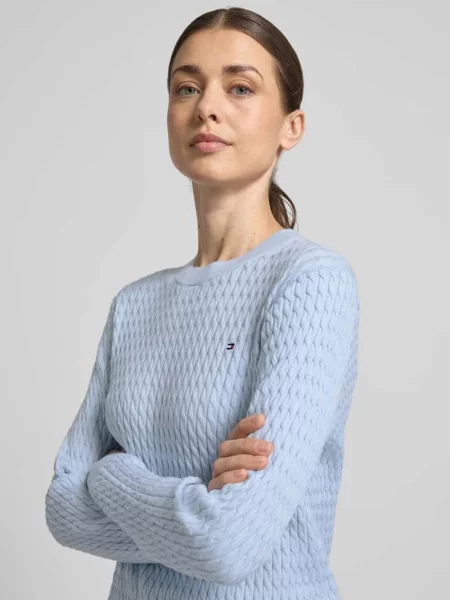 Sweter o kroju slim fit z czystej bawełny Tommy Hilfiger