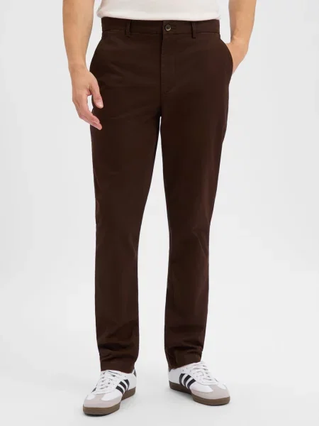 Tommy Hilfiger spodnie chino Mężczyźni brązowy