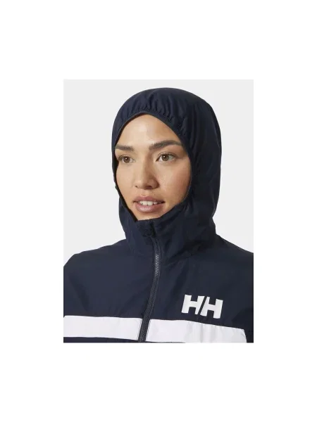 Dámska bunda Helly Hansen Salt Stripe Windbreaker navy tmavo modrá