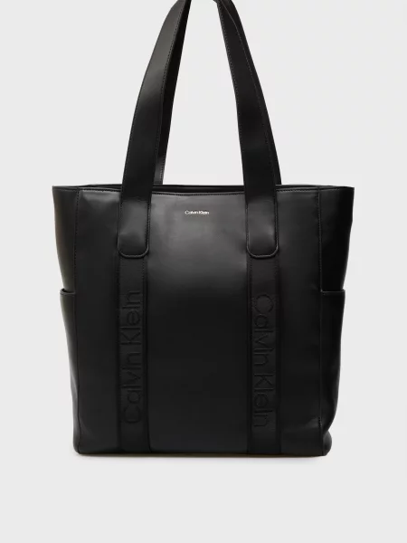 Сумка Calvin Klein з ремінцями чорна