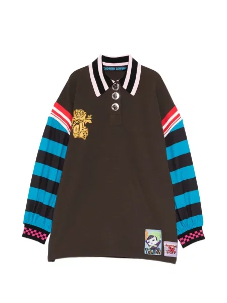 Top Chopova Lowena w paski brązowy