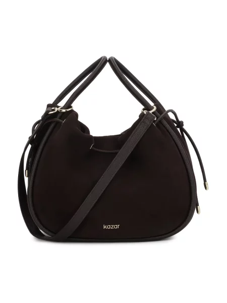 Torebka Kazar zamszowa brązowa