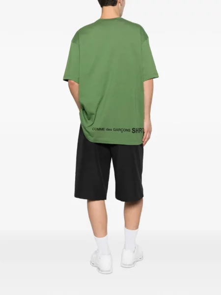 Тениска Comme Des Garçons Shirt с кръгло деколте зелено