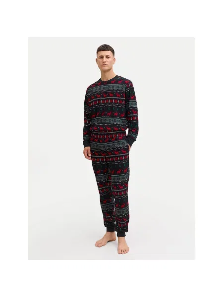 Jack & Jones Pižama Tristan črna
