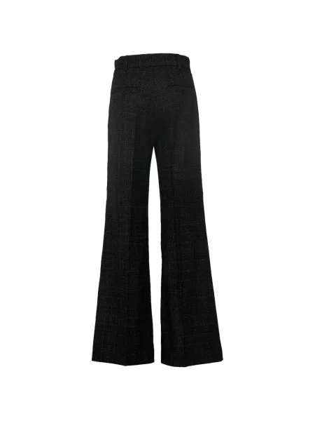 Pantaloni Weekend Max Mara în carouri negru