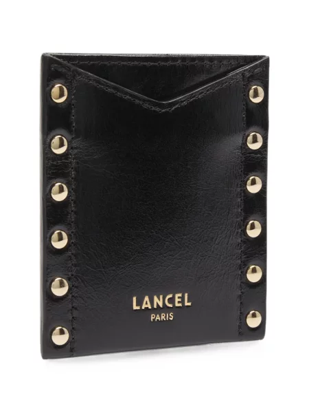 Portofel Lancel din piele cu tepi negru