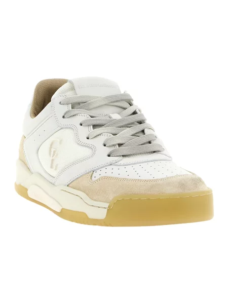 Sneakersy Christian Louboutin skórzane retro beżowe