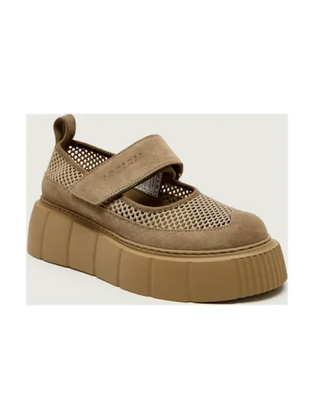 INUIKII Balerini MATILDA M.J. NET | piele întoarsă bej