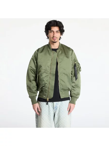 Двусторонний бомбер Alpha Industries Inc. зеленый