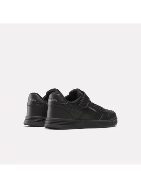 Reebok Court Advance Sneakersy dla Dzieci z Elastycznym Paskiem i Górnym Paskiemunisex Black/Black/Black Size: 27 czarne