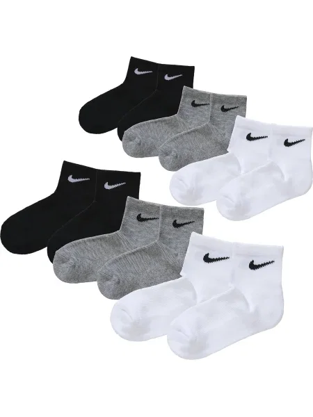 Nike Sportswear Čarape tamo siva / crna bijela