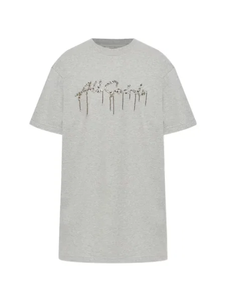 Tricou Allsaints cu paiete gri