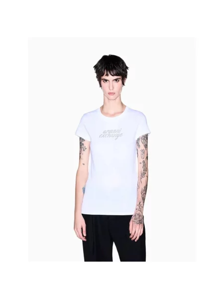 Tricou Armani Exchange alb