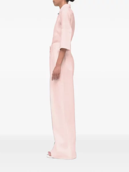 Pantaloni Another Tomorrow de in roz