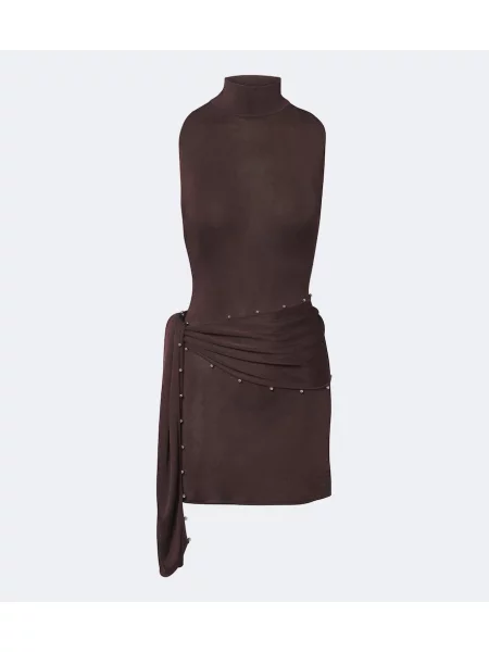 Cu centură rochie De La Vali maro