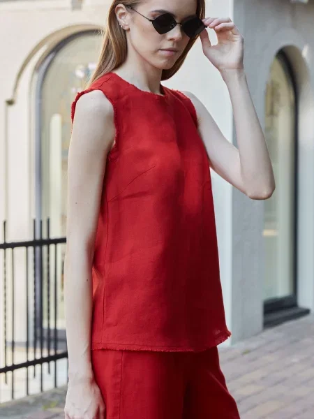 Едельвіка Майка Льон червоний