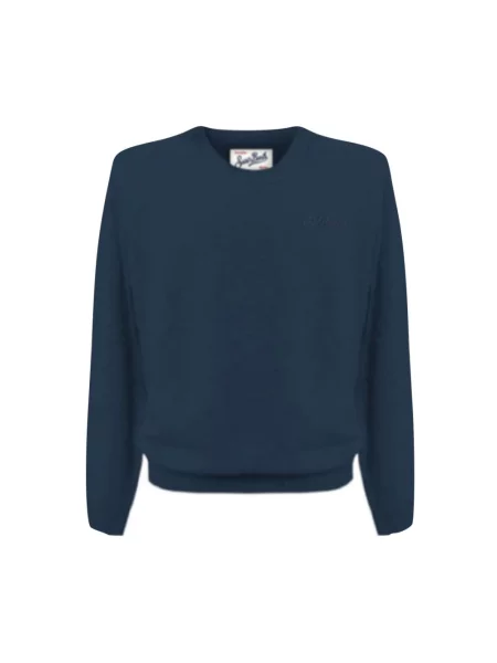 Lekki sweter Mc2 Saint Barth wełniany niebieski