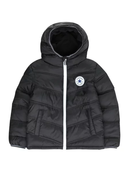 CONVERSE Geacă de primăvară-toamnă bleumarin / negru alb